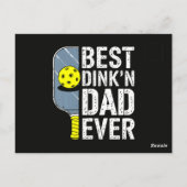 史上最高のDink＆Dad ピックルボール ポストカード (裏面)