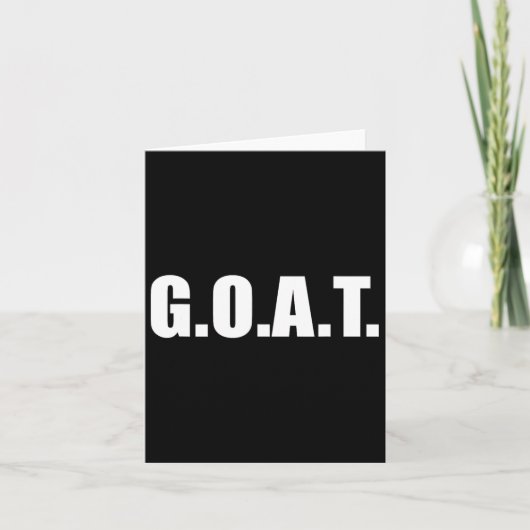 史上最高のG.o.a.t カード (正面)