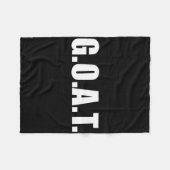 史上最高のG.o.a.t フリースブランケット (正面(横))