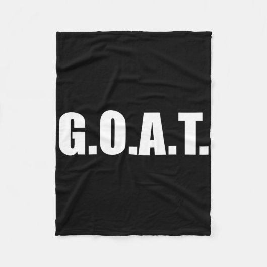 史上最高のG.o.a.t フリースブランケット (正面)