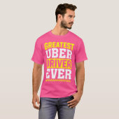 史上最高のUberドライバー ユーバー ドライバー 面白い おもしろグッズ Tシャツ (正面フル)