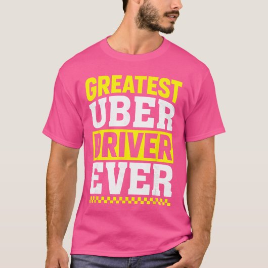 史上最高のUberドライバー ユーバー ドライバー 面白い おもしろグッズ Tシャツ (正面)