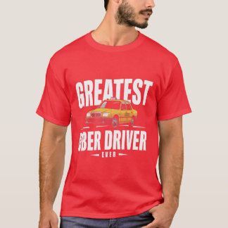 史上最高のUberドライバー ユーバー ドライバー 面白い 家族 Tシャツ