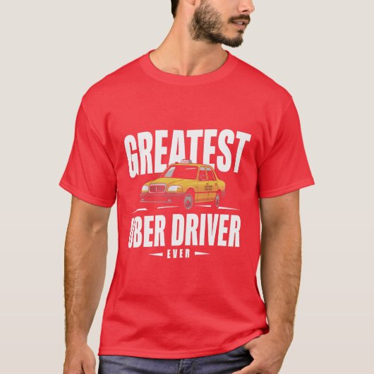史上最高のUberドライバー ユーバー ドライバー 面白い 家族 Tシャツ (正面)