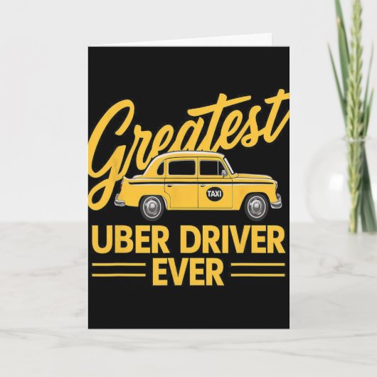 史上最高のUberドライバー 史上最高に面白いUberドライバー 4  カード (正面)