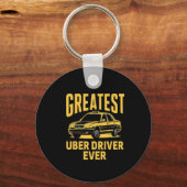 史上最高のUberドライバー 史上最高のUberドライバー おもしろ3 キーホルダー (正面)