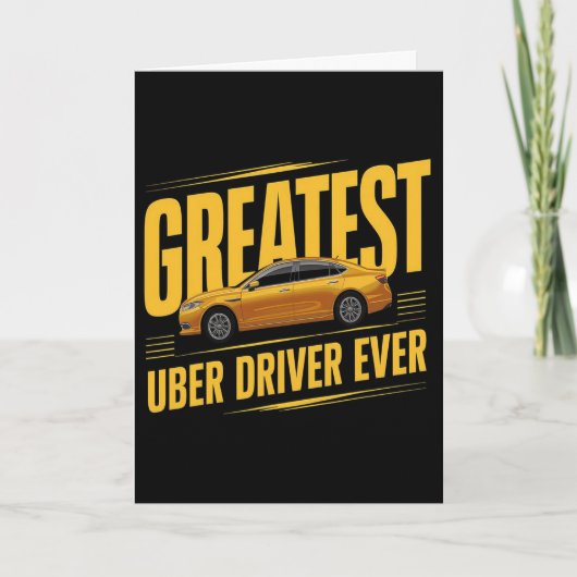 史上最高のUberドライバー 父の日 1 カード (正面)