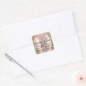 右おもしろいさん結婚はいつも右のゲーム スクエアシール (封筒)