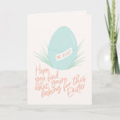 右おもしろいイースターカードを検索中 カード (正面)