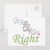 右さん夫妻 ポストカード (正面/裏面)