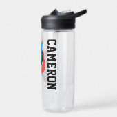 右すごい拳を上げた男 |名前の追加 ウォーターボトル (左面)