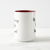 右と常に右の夫 マグカップ (中央)