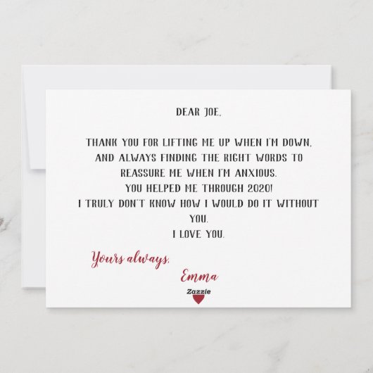 「右にスワイプしてよかった」というおもしろいロマンチックデートすること シーズンカード (裏面)