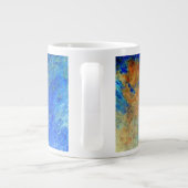 右にパラソルを置いたモネの女性 ジャンボコーヒーマグカップ (裏面)