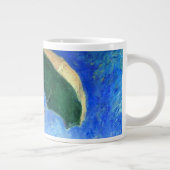 右にパラソルを置いたモネの女性 ジャンボコーヒーマグカップ (右)