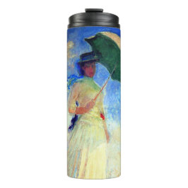 右にパラソルを置いたモネの女性 タンブラー