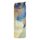 右にパラソルを置いたモネの女性 タンブラー (回転左)