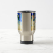 右にパラソルを置いたモネの女性 トラベルマグ (中央)