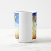 右にパラソルを置いたモネの女性 モーフィングマグカップ (中央)