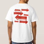 右に行け！ Tシャツ (裏面)