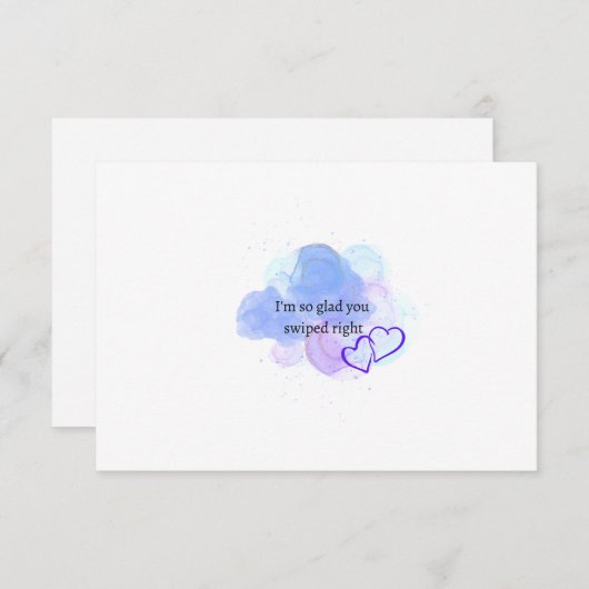 右のカードをスワイプしてよかった サンキューカード (正面/裏面)