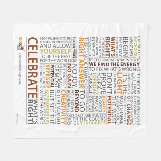 右のフリースブランケットはであるもの祝って下さい フリースブランケット (正面(横))