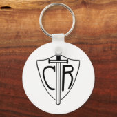 右の剣と盾を選択 キーホルダー (正面)