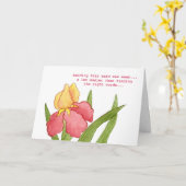 右の単語の同情カード カード (黄色い花)