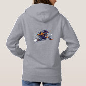 右の夜のフライト：魔女のテクイのハロウィーン パーカ (裏面)