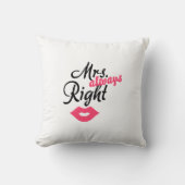 右の夫人「常に」 クッション (正面)