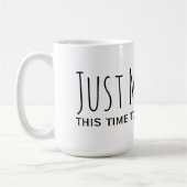 右の第1の結婚へのたった今結婚しました コーヒーマグカップ (左)