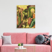 右の翼からの天使の訪問 キャンバスプリント (インサイチュ (リビング))