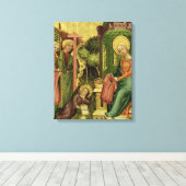 右の翼からの天使の訪問 キャンバスプリント (インサイチュ (ウッドフロア))