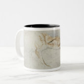 右の裏面に直面する身をかがめるキツネの勉強: fain ツートーンマグカップ (正面左)