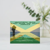 右の近いビーチジャマイカ ポストカード (スタンド正面)
