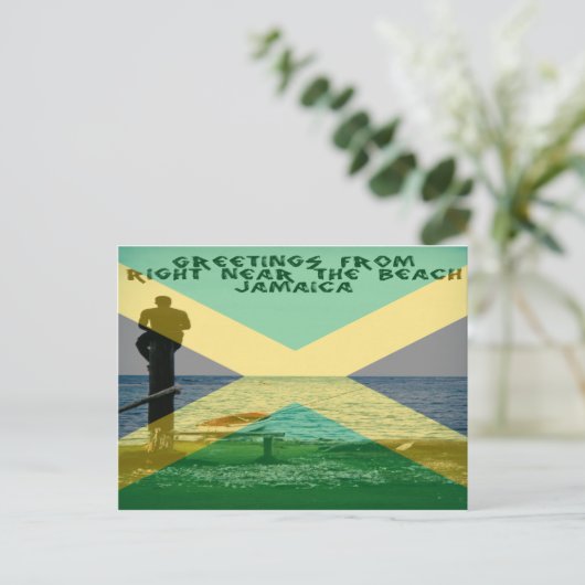 右の近いビーチジャマイカ ポストカード (スタンド正面)