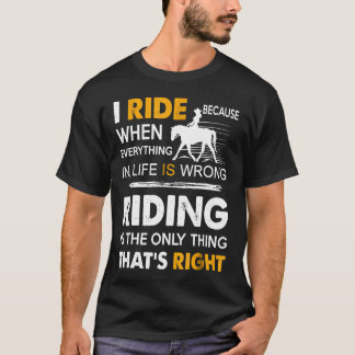 右の馬は馬に乗るよりほかは無い Tシャツ
