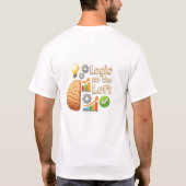 右の魔法、ロジック上の離れ – 二重脳 Tシャツ (裏面)