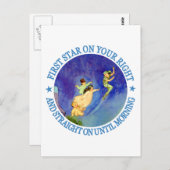 右の1つ目の星、朝までまっすぐ ポストカード (正面/裏面)