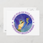 右の1つ目の星、朝までまっすぐ ポストカード (正面/裏面)