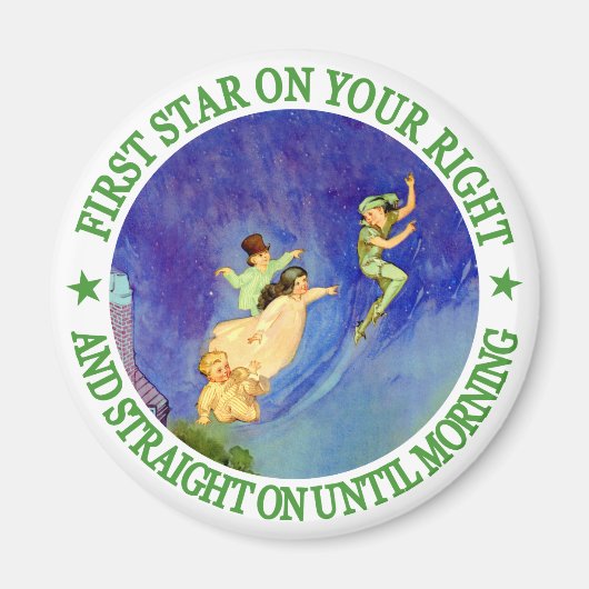 右の1つ目の星、朝までまっすぐ マグネット (正面)