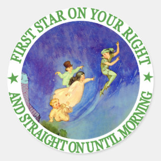 右の1つ目の星、朝までまっすぐ ラウンドシール