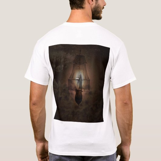 右へのそして次々にMまで第2星… Tシャツ (裏面)