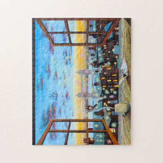 右への第2星。 ピーターパンは芸術をインスパイア ジグソーパズル (縦)