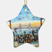 右への第2星。 ピーターパンは芸術をインスパイア セラミックオーナメント (左)