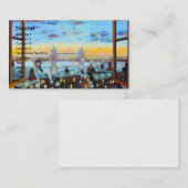 右への第2星。 ピーターパンは芸術をインスパイア 名刺 (正面/裏面)