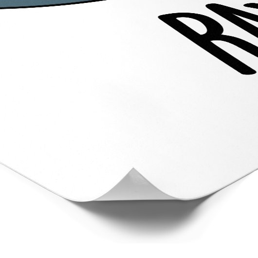 右エイからスティングレイおもしろいプンへ ポスター (角)