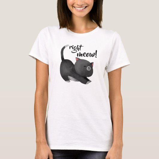 右ニャー Tシャツ (正面)