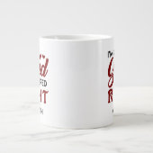 右バレンタインにスワイプして良パーソナライズされたかった ジャンボコーヒーマグカップ (正面)