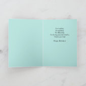 右パス子供ハイキングファーザー誕生日 カード (内部)